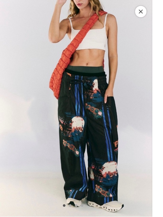 Free People Pants - Free People Movement Printed Fresh Start Pants